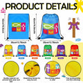Kacctyen Christian Drawstring Bags 18 Pcs Polyester Multi-color Bulk Gift