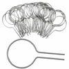 Evecad 250PCS 12Ga Preformed Fence Ties for 1-5/8 Post Silver