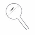 Evecad 250PCS 12Ga Preformed Fence Ties for 1-5/8 Post Silver
