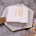 VOWFOO Big Heart Teacher Quotes Cocktail Napkins 4.5x4.5 100pcs 2-ply