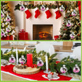 [Like New] Poen 50 Pcs Pink Christmas Ball Ornaments for Tree DIY Holiday Decor