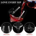 [Like New] Ennogyoson Wine Glasses Set of 4 Crystal Red & White Stemmed Glassware
