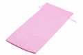 Viamto 10pcs Pink Burlap Wine Bags Drawstring Lining 15x35cm Gift Pouches