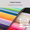 Calefow Felt Fabric Sheets Craft Kit 60PCS 6x8in Multicolor Sewing Modern