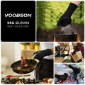 VOOBSON Grill Scraper Stainless Steel Extended Handle Bottle Opener Gloves
