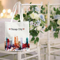 EIXU Chicago Souvenirs Girls Trip Tote Bag Reusable Beach Bag Multi