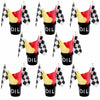 [Like New] HFYZZ Racing Table Centerpieces Set of 8 with Flags Buckets Stickers