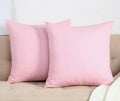 TangDepot Handmade Decorative Cotton Canvas Throw Pillow Covers 14x14 Salmon