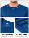 Mens Gym Dry Fast Workout T Shirt Medium Blue Size M