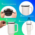 Stanley Cup Accessories Set Boot Handle Strap Straw Cover Charms Stickers