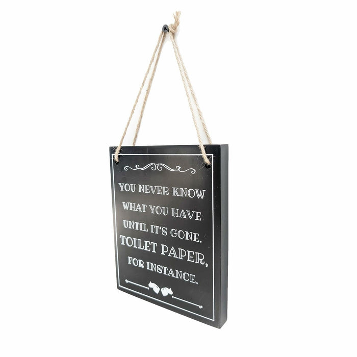ARTAWEIN Bathroom Rules Wall Art Sign Rustic Humorous Decor