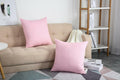 TangDepot Handmade Decorative Cotton Canvas Throw Pillow Covers 14x14 Salmon