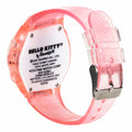 Sanrio Hello Kitty Kids LCD Watch Pink Glitter Strap Iridescent Bezel