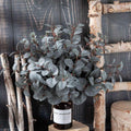KIRIFLY 10pcs Fake Eucalyptus Stems Indoor Greenery Décor Green