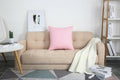 TangDepot Handmade Decorative Cotton Canvas Throw Pillow Covers 14x14 Salmon