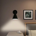 FILIMITIY Battery Operated Modern Dimmable LED RGB Wall Sconce Black