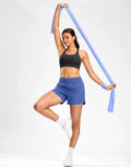 G Gradual Women's 3" Running Shorts Mesh Liner Phone Pockets Blue Size XS