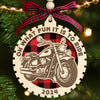 Motorcycle Wood Christmas Tree Ornaments 2024 Handmade Wooden Xmas Decor