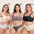 Gailife Nursing Bra Maternity Seamless Bralettes with Extenders White Size M