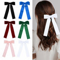 6 Colors Velvet Bow Hair Ties Hair Styling Accessories for Women Girls