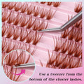 Losha Lash Clusters Wispy Brown D Curl 9-16mm 300pcs
