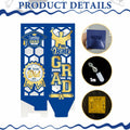 6 Pcs Graduation Table Centerpieces Lantern Boxes LED Light Blue Class 2025