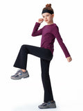 all about pants Kids Activewear Leggings Super Soft Black Flare Yoga Pants US 8