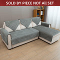 TAOMOCASTL Corduroy Sectional Sofa Cover Non Slip Washable Gray 28x70 1pc
