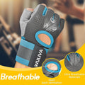 WULIVA Workout Gloves Padded Detachable Strap Gym Cycling Training Bag