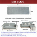 TAOMOCASTL Corduroy Sectional Sofa Cover Non Slip Washable Gray 28x70 1pc