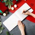 Frienda Leather Christmas Memory Book Scrapbook Album 9x6 White 144 Pages