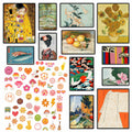 365DoRoTeYa Coastal Wall Art Prints Nautical Blue Seaside 12PCS Unframed