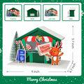 [Like New] Zqoyn LED Christmas Village House Decor Set Deer Indoor Table Decor