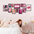Lucky Numen Y2K Pink Posters 12PCS Teen Girls Bedroom Room Decor Unframed