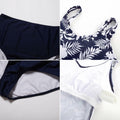 Kate Kasin Tankini Two Piece Tummy Control Padded Black Size M