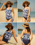 Kate Kasin Tankini Two Piece Tummy Control Padded Black Size M