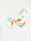 FoWear Baby Boy Easter Outfit Romper & Carrot Print Pants 4PCS Size 3-6M