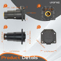 UNORME 7-Pin RV Blade Trailer Wiring Harness Connector 7-Pin