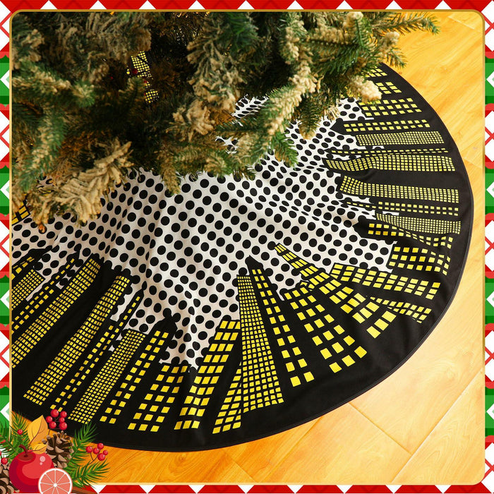 Boao Magic World Christmas Tree Skirt Vintage Envelope Design Rustic Xmas