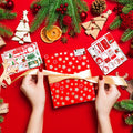 90PC Christmas Stickers & Labels DIY Gift Decoration Self Adhesive Xmas
