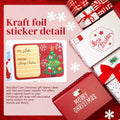 90PC Christmas Stickers & Labels DIY Gift Decoration Self Adhesive Xmas