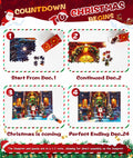 Protado 2025 Christmas Advent Calendar Puzzle 1008 Pieces 27.5x19.7in