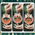 Wooden Christmas Tree Ornaments Hanging Decorations Home Indoor Party Decor