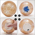 Diahom Christmas Table Decorations 6in Champagne Gold Snowflake Ball
