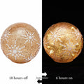 Diahom Christmas Table Decorations 6in Champagne Gold Snowflake Ball