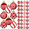 Shappy 72 Pc Mini Red Christmas Ball Ornaments 1.2 Inch Xmas Decor