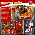 Shappy 72 Pc Mini Red Christmas Ball Ornaments 1.2 Inch Xmas Decor