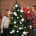 Ceoyiler 18 Pc 3D White Snowflake Christmas Tree Ornaments Hanging Decor