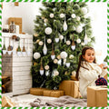 [Like New] Motionchic 12 Pack Christmas Neutral Boho Velvet Gnome Ornaments