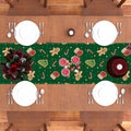 Rvsticty Linen Christmas Table Runner Winter Xmas Decorations 13x72"